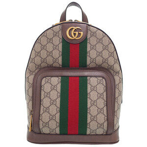 Gucci Ophidia GG backpack Web Stripe Brown